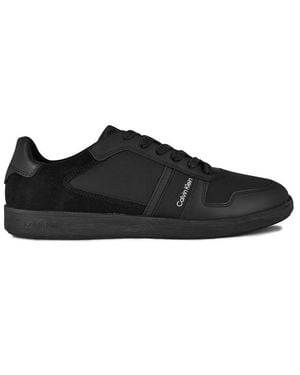 Calvin Klein Lace Up Mix Trainers - Black