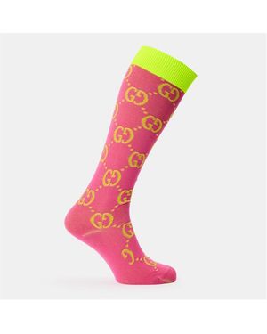 Gucci Soft Crew Socks - Pink