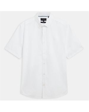 Ted Baker Ss Reg Fit Oxford Shirt - White