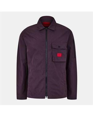 HUGO Emmond Overshirt - Purple