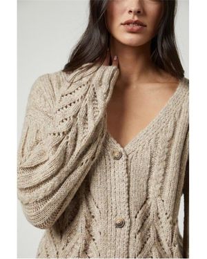 Velvet By Graham & Spencer Velvet Cardigan - Brown