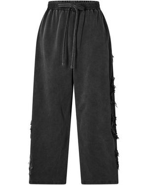 Acne Studios Open Leg Jersey Joggers - Black