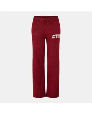 The Couture Club Ctre Jog Knitted Trousers - Red