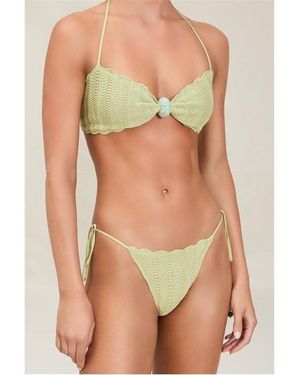 Devon Windsor Kyla Crochet Bikini Top - Green
