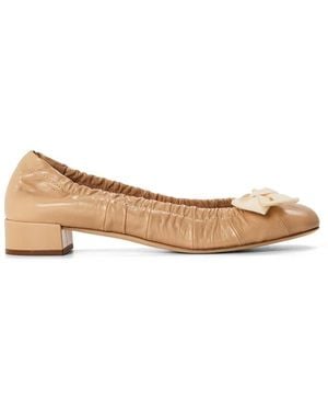 Prada Ballet Court Shoes - Natural