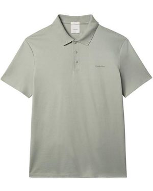 Calvin Klein Short Sleeve Polo Shirt - Grey