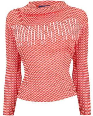 Jean Paul Gaultier Ging Ays Long Sleeve T-Shirt - Red