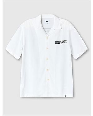 Pretty Green Pg Spike Island Shir - White