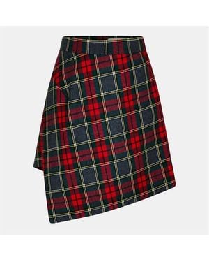 Vivienne Westwood Viv Tartan Skirt - Red