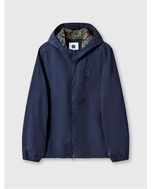 Pretty Green Feltham Weatherproof Rain Anorak - Blue