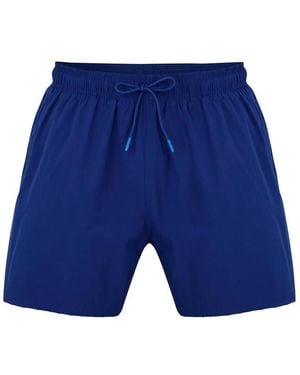 Emporio Armani Essentials Eagle Quick Drying Swim Shorts - Blue