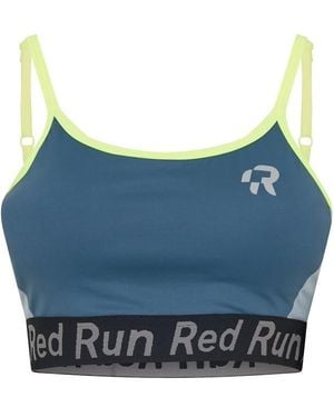 Red Run Strappy Bra - Blue
