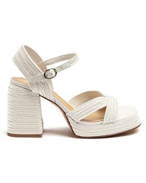 Castañer Valle Heeled Sandals - White