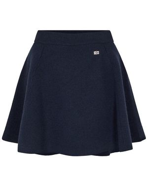 Ganni Cashmere Wool Mini Skirt - Blue