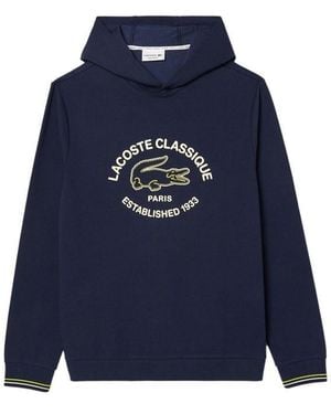 Lacoste Fleece Loungewear Hoodie - Blue