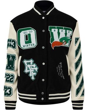 Off-White c/o Virgil Abloh Off Off Embr Varsity - Black