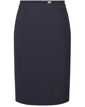 BOSS Vilea Pencil Skirt, Slim Fit - Blue