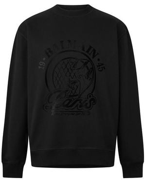 Balmain Flock Sweat Sn63 - Black
