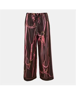 Gucci Wide Leg Trousers - Red