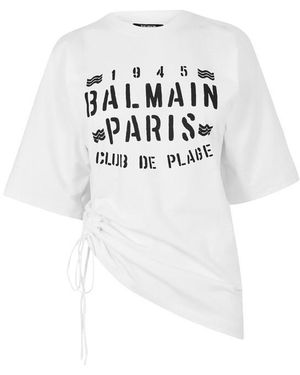 Balmain Oversized Short Sleeve T-Shirt - White