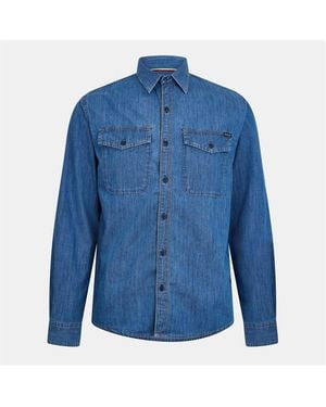 Replay Long Sleeve Denim Shirt - Blue