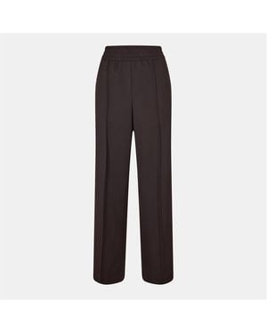 Dolce & Gabbana High Waisted Wide Leg Trousers - Brown