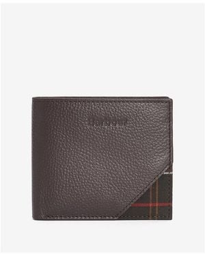 Barbour Tabert Leather Wallet - Grey