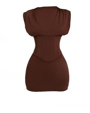 Mars the Label Sandra Mini Dress - Brown