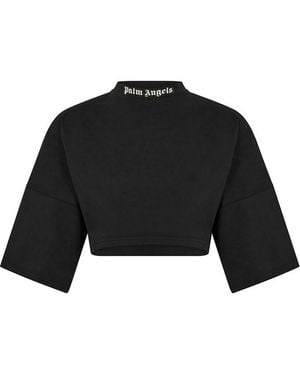 Palm Angels Crop Top - Black