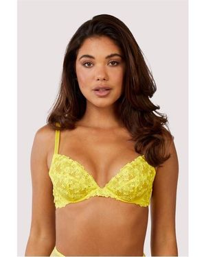 Playful Promises Audre Embroidery Bra - Green