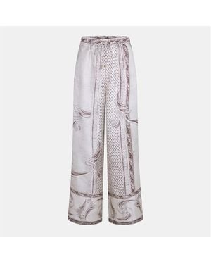 Max Mara Rive Palazzo Trouser - Purple