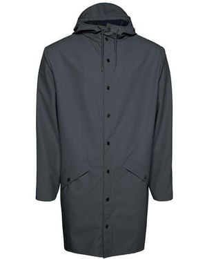Rains Long Jacket - Blue