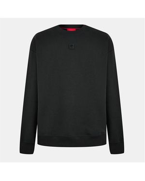 HUGO Crew Jumper - Black