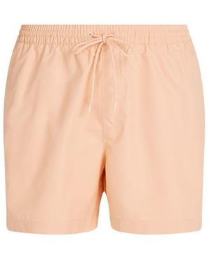 Calvin Klein Medium Tape Swim Shorts - Pink
