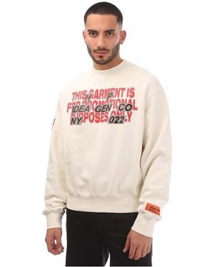Heron Preston Promo Only Crewneck Sweatshirt - Natural