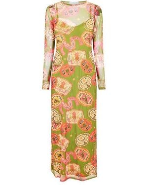 Never Fully Dressed Long Maxi Dress - Metallic
