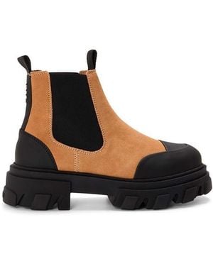 Ganni Clted Low Chelsea Boots - Blue