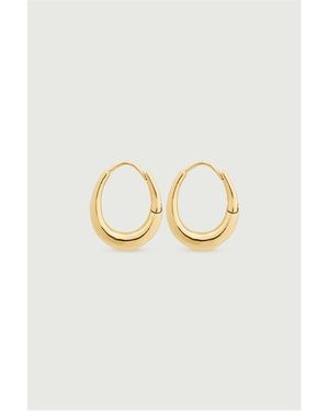 Soeur Grande Creole Hoop Earrings - White