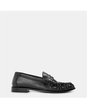 Saint Laurent Le Supple Penny Loafers - Black