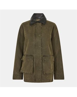 Anine Bing Relaxed Fit Barn Jacket - Green