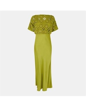 Never Fully Dressed Shell Tilly Maxi Dress - Green