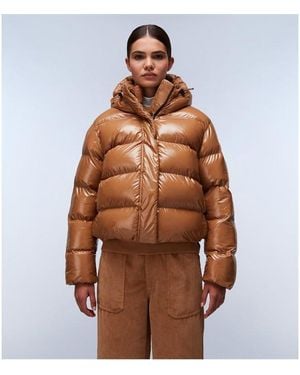 Napapijri Napa Glane Mirror Puffer Jacket - Brown