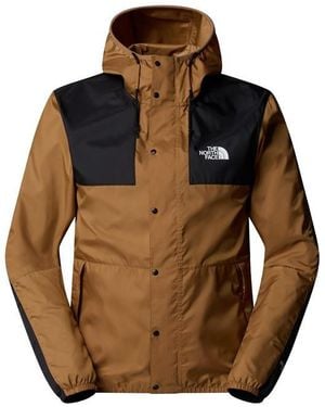 The North Face Mountain Water Resistant Long Sleeve Rain Anorak - Brown