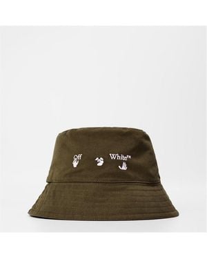 Off-White c/o Virgil Abloh Off Logo Bkt Hat - Green