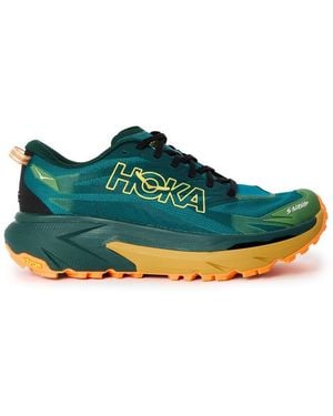 Hoka One One Off-Road Trail Running Shoes - Green