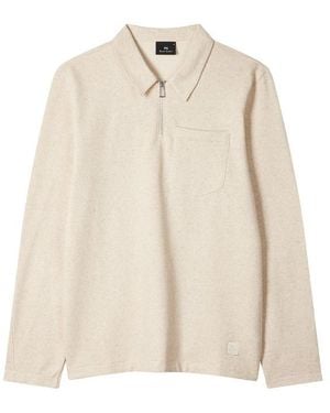 Paul Smith 1/4 Zip Fleece - Natural