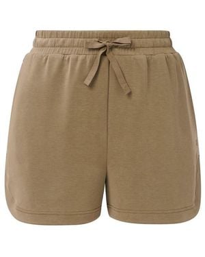Sweaty Betty Fleece Jogger Shorts - Natural