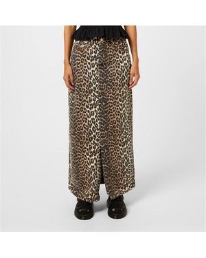 Ganni Leo Maxi Skirt Ld42 - Natural