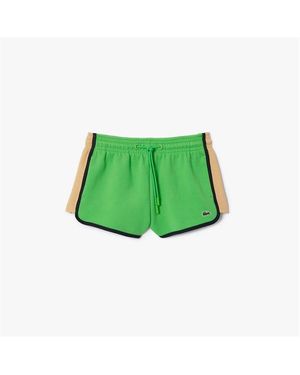 Lacoste Contrast Panel Piqué Shorts - Green
