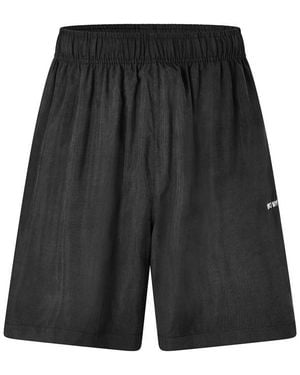 MKI Miyuki-Zoku Cupro Woven Tracksuit Shorts - Black